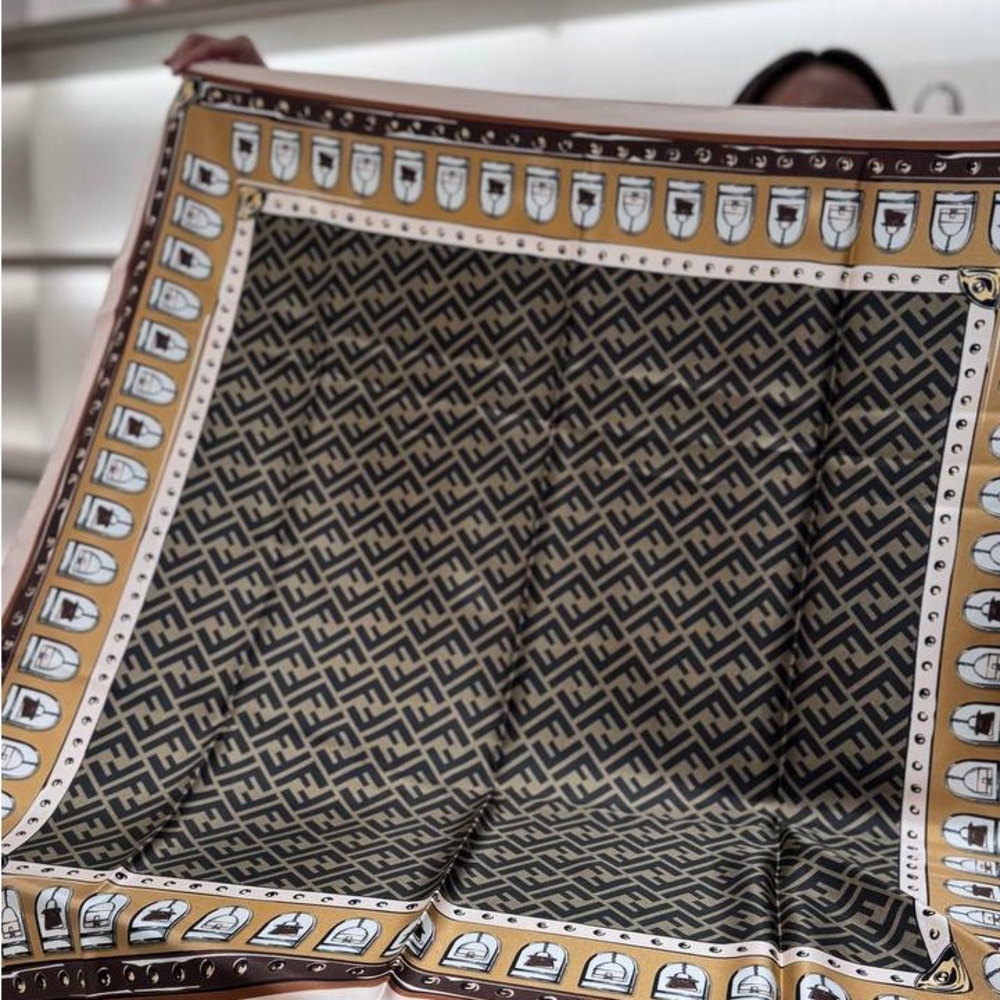 Fendi Zucca Silk Scarf